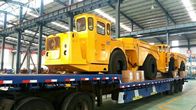 Ρυμουλκό φορτηγών απορρίψεων 15 τόνου με τις ρόδες, πορτοκαλί φορτηγό απορρίψεων μεταλλείας