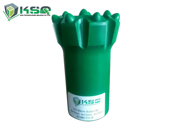 T51 89mm κομμάτι τρυπανιών κουμπιών κομματιών Drillin μεταλλείας σκληρής ροκ τρυπών 8X12 4X12 2X10 4