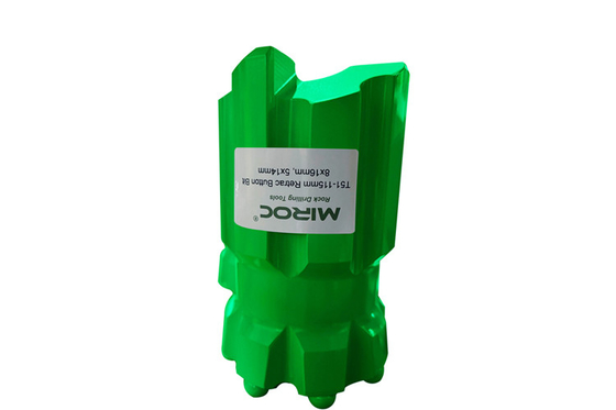 T51 115mm Button Bits Rock Drilling Βαλλιστική σφαιρική κλωστή