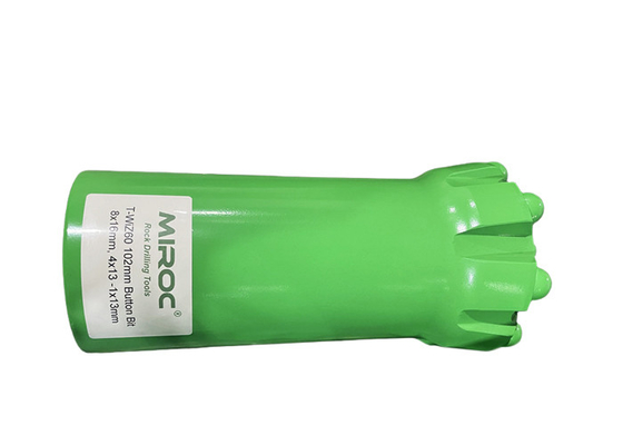 Εργαλεία τρύπανσης πέτρας Top Hammer T-WIZ60 102mm Thread Button Bits για λατομεία και εξόρυξη