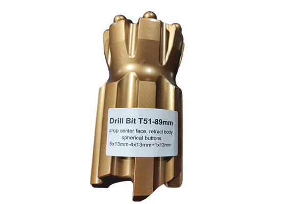 T51-89mm Retrac Tungsten Carbide Drill Bit για μακροχρόνια απόδοση γεώτρησης