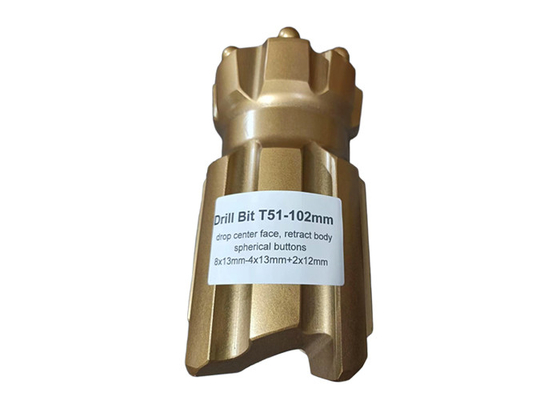 89mm-127mm T51 Διαμέτρου Ανασυρόμενο τρυπάνι για σήραγγα Τύπος επεξεργασίας σφυρηλάτησης