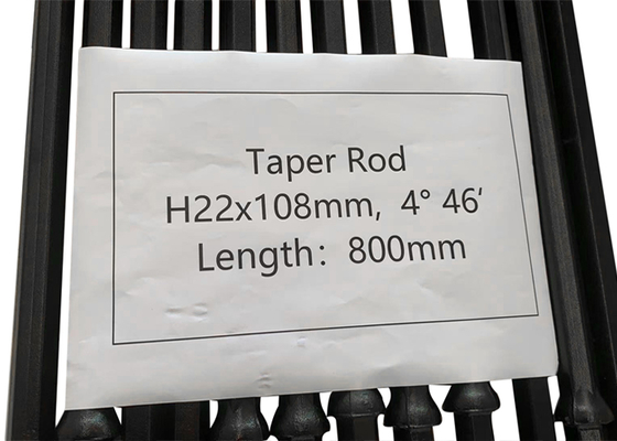 H22x108mm Κωνικό Ατσάλινο Ράβδος Τρυπανιού 4/6/7/11/12 Μοίρες Μήκος 800mm για Τρυπάνια Top Hammer