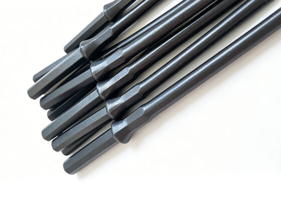 H19x108mm Μήκος 228mm Σφυρήλατη Ράβδος Διάτρησης Εξάγωνης Κοντής από Υψηλό Μαγγάνιο για Εξόρυξη Σκληρού Βράχου Λατομείο