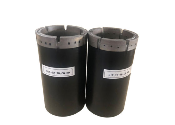 T2-76mm γονιμοποιημένο κομμάτι πυρήνων διαμαντιών για τη γεωτεχνική διάτρυση εκπυρήνωσης