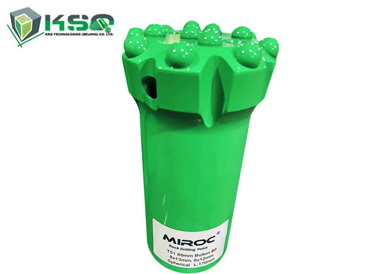 T51 89mm καρβίδιο βολφραμίου κομματιών τρυπανιών κουμπιών/14 κουμπιά που περνιούνται κλωστή