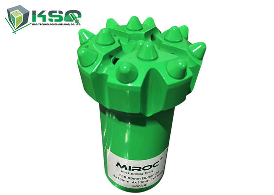 Τ38 - 89mm για το τρυπάνι πετρώματος σφαιρικά / βαλλιστικά κουμπιά