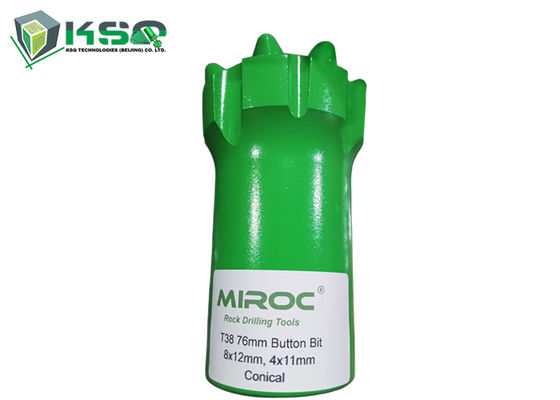 Εργαλεία τρυπείας βαλφραμίου βαλφραμίου T38 76mm,102mm Rock Drill Button Bit