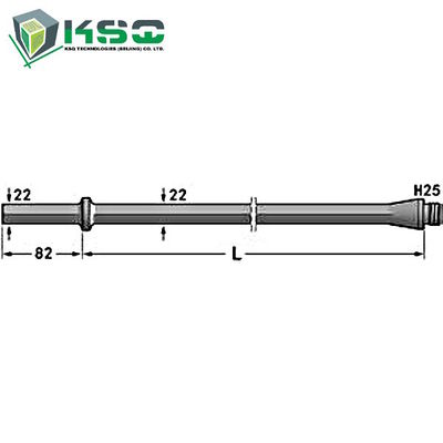 H25 δεκαεξαδικό κνήμη ράβδων τρυπανιών 22 χιλ. 108 χιλ.