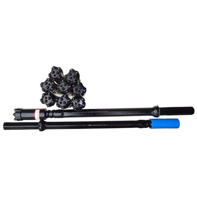 Υλικό 0,4 - 6 Μ μήκος καρβιδίου ράβδων χάλυβα τρυπανιών βράχου T45 περασμένο κλωστή T38