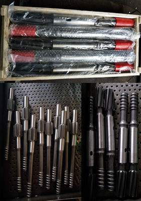 Ο προσαρμοστής R32 R38 T38 κνημών τρυπανιών υπόγειας μεταλλείας περνά κλωστή σε υψηλής αντοχής