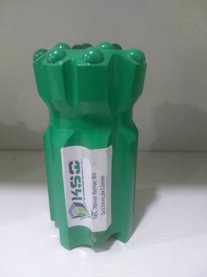 Κομμάτια τρυπανιών υψηλής ταχύτητας μετάλλων T45 76mm καλή αντοχή κομματιών κουμπιών Retrac