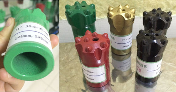 Το εκλεπτυμένο κομμάτι τρυπανιών σμιλών για τη μικρή διάτρηση βράχου τρυπών εκλέπτυνε 7 11 μπιτ κουμπιών 12 βαθμού