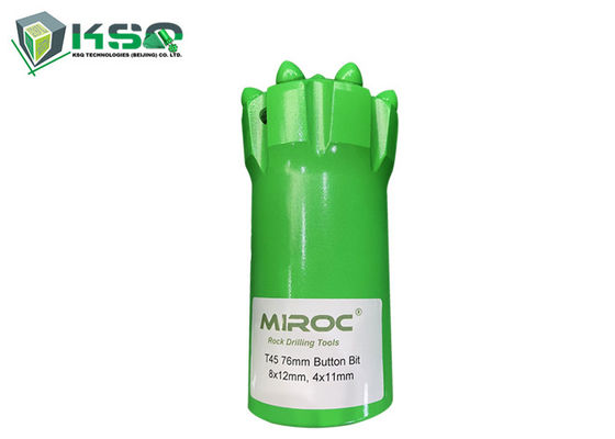 T45 κομμάτι τρυπανιών κουμπιών νημάτων καρβιδίου βολφραμίου σφυριών 70mm 102mm τοπ