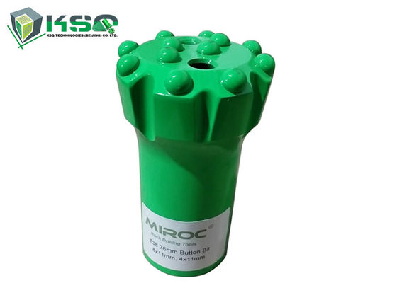 Ανθεκτικό επίπεδο κομμάτι τρυπανιών βράχου κουμπιών μορφής T38 76mm