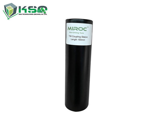 T38 190mm τοποθετημένα αιχμή καρβίδιο ευθέα κνημών μανίκια συζεύξεων βράχου τρυπώντας με τρυπάνι