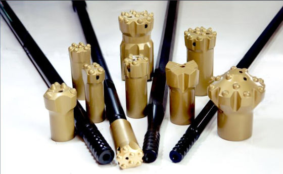 Περασμένη κλωστή ράβδος τρυπανιών τρυπών φυσήματος R32/R38/T38/T45/T51 για τη μηχανή διατρήσεων βράχου